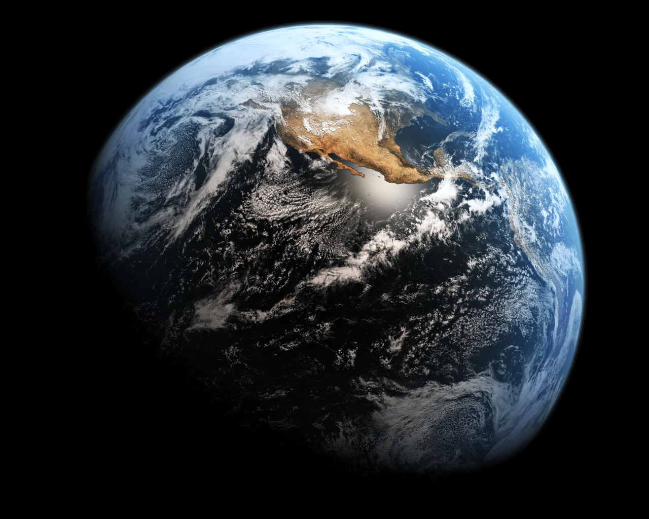 Планета Земля в космосе