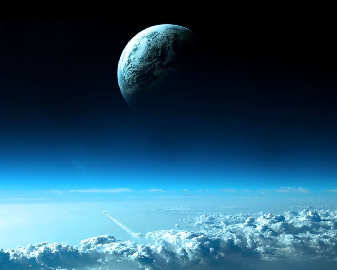 Планета над облаками