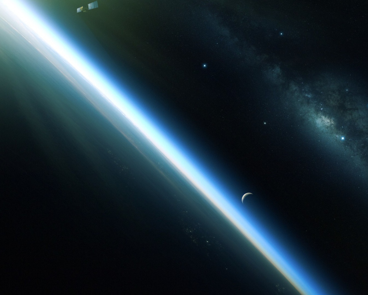 Лучи на чёрном фоне