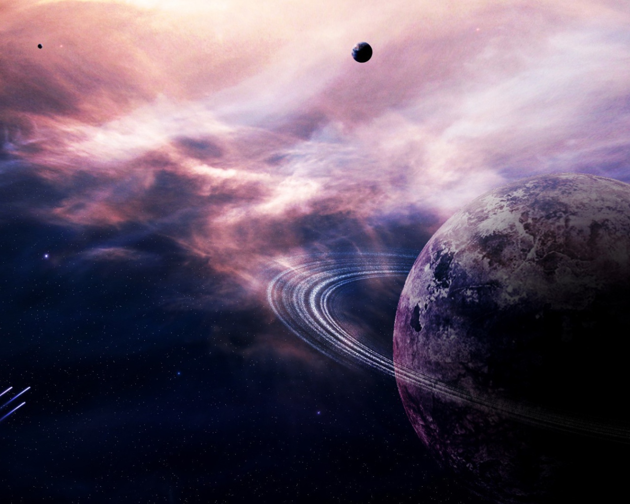 Cпутник в дымке