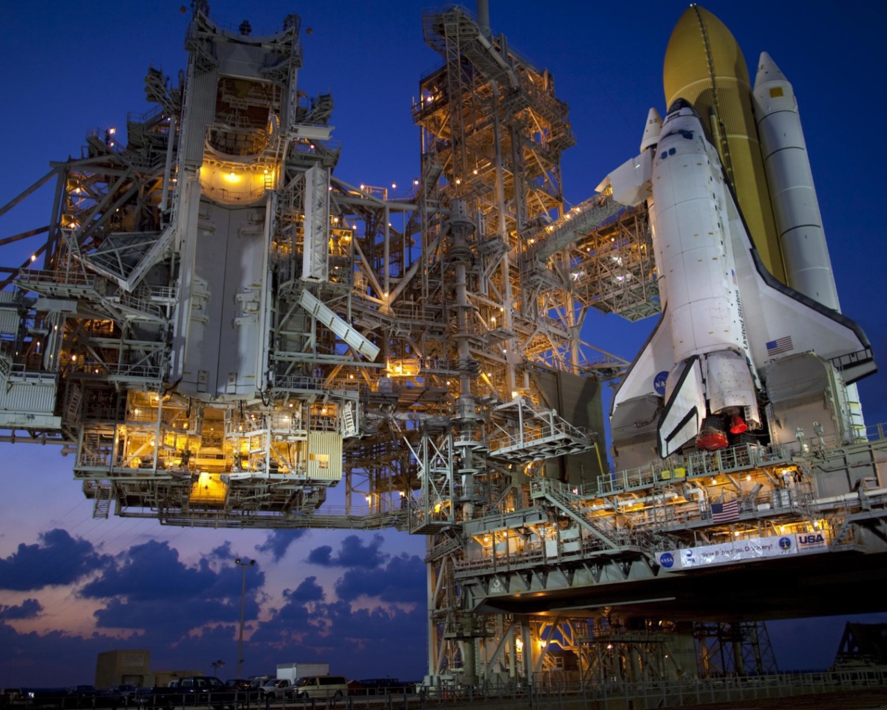 Вечер перед стартом шаттла