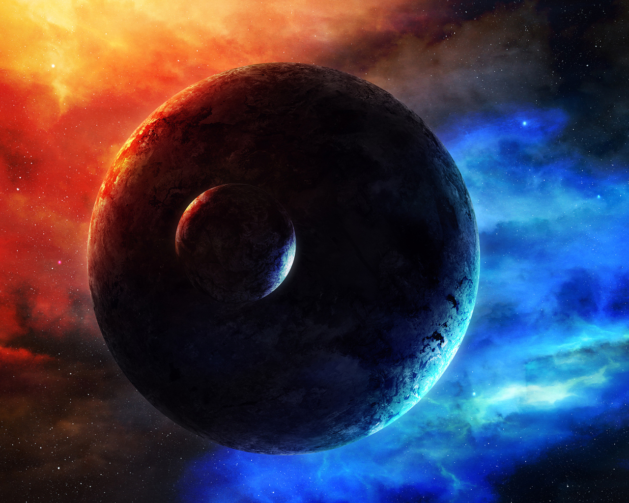 Планета с луной