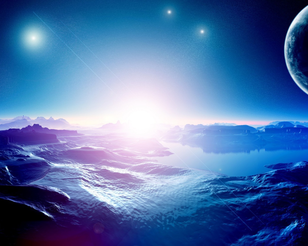 Поверхность одной из планет