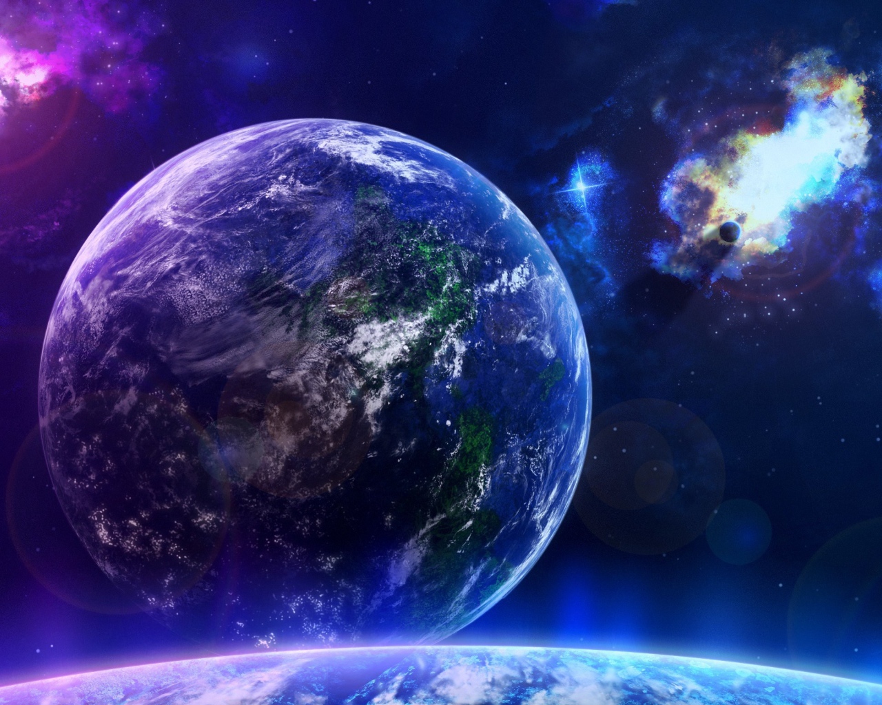 Вид на чужую планету