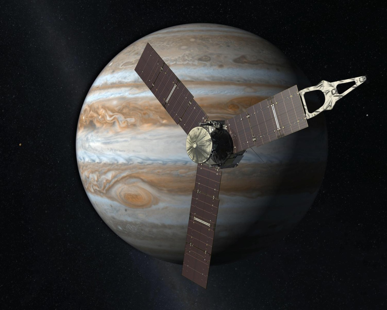 Космический корабль у Юпитера