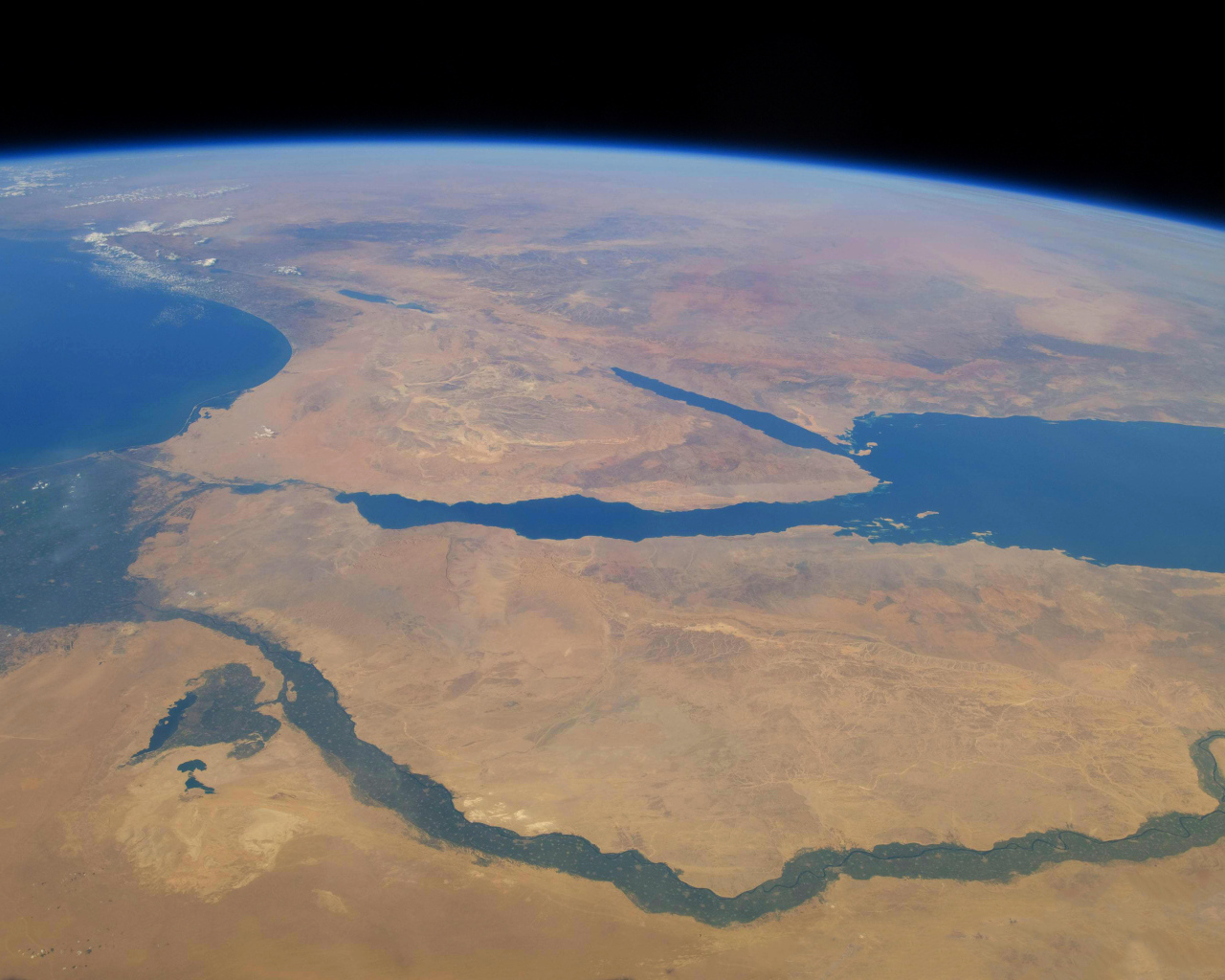 Египет вид из космоса