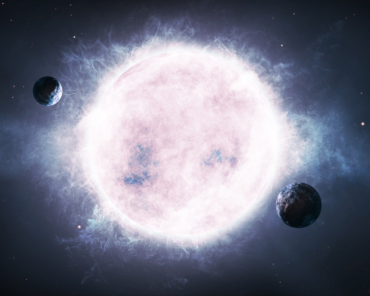 Планеты около большой звезды