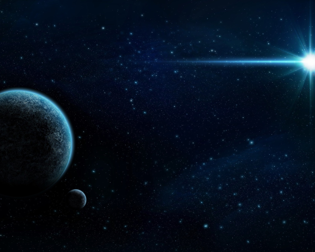 Планета со спутником