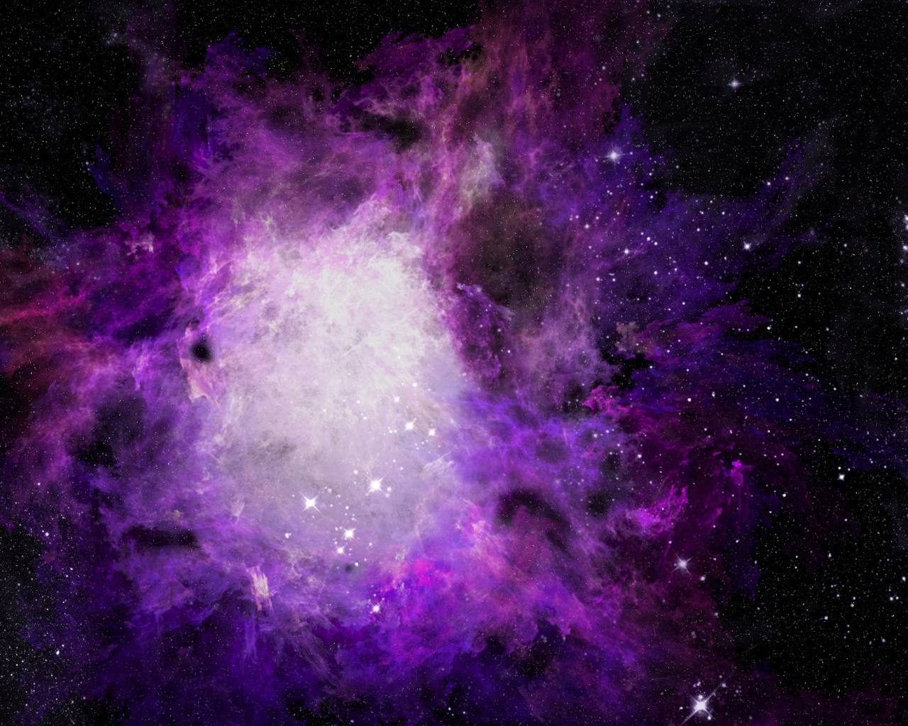 Сиреневая звездная туманность