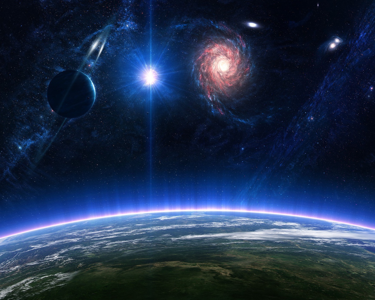 Поверхность планеты с атмосферой