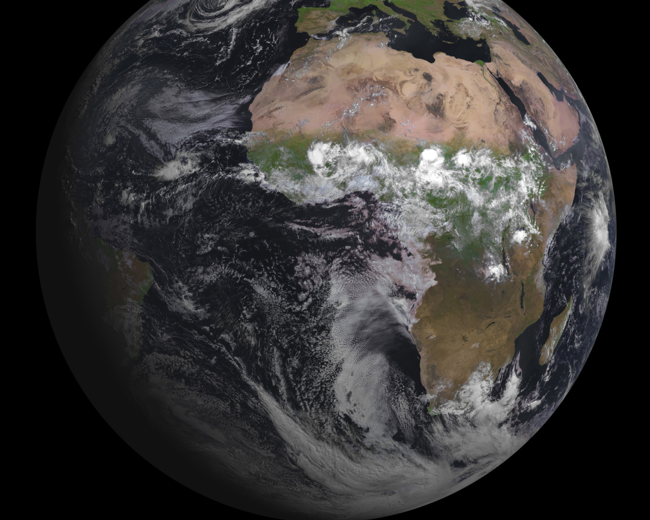 Вид на Землю со спутника