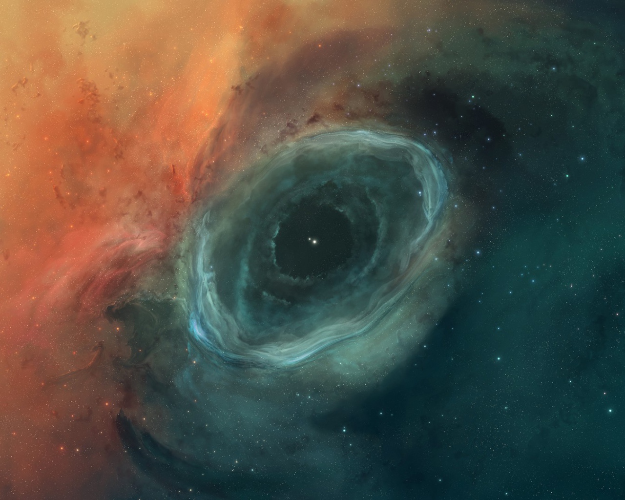 Двухцветная воронка