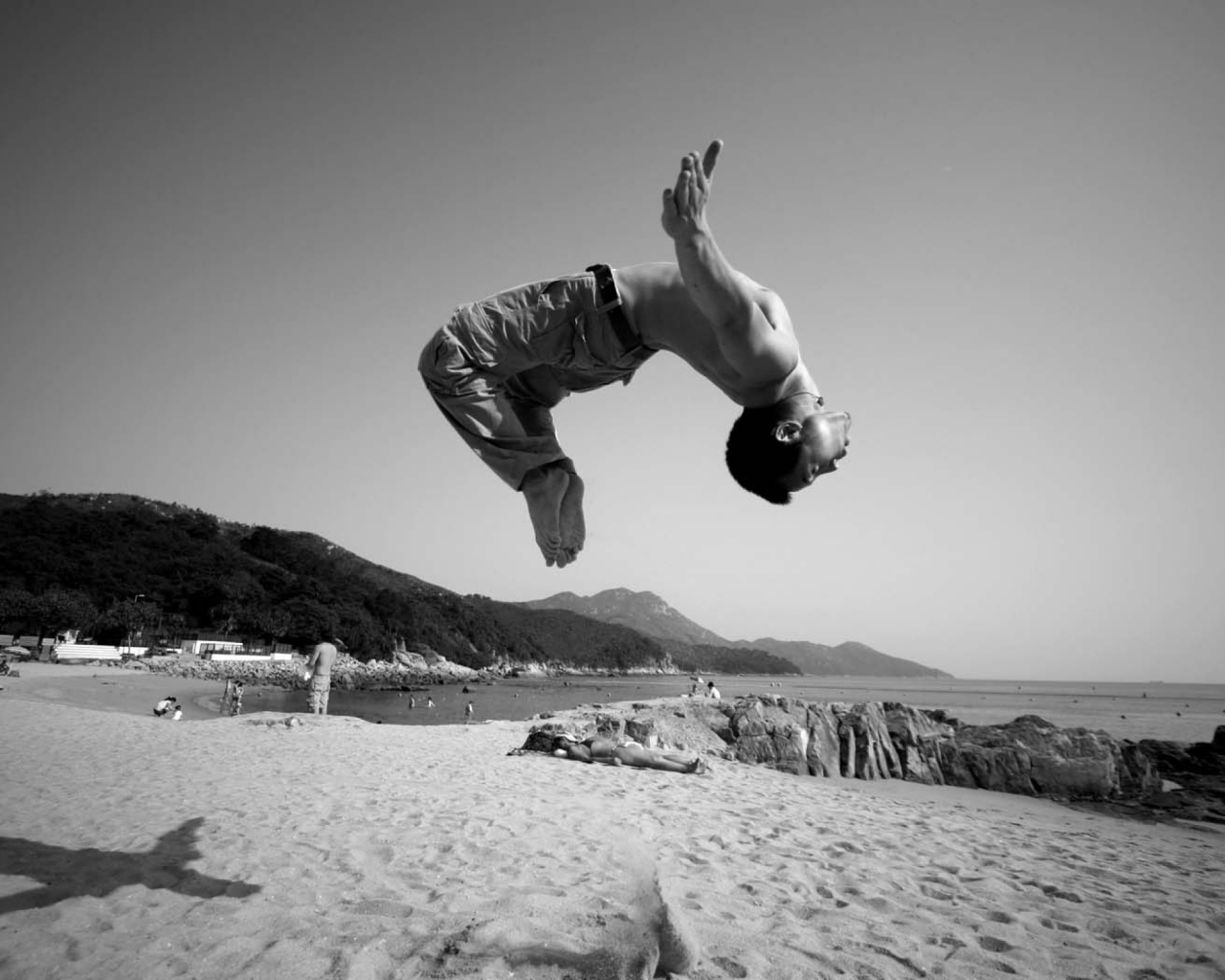 Пляж для паркура