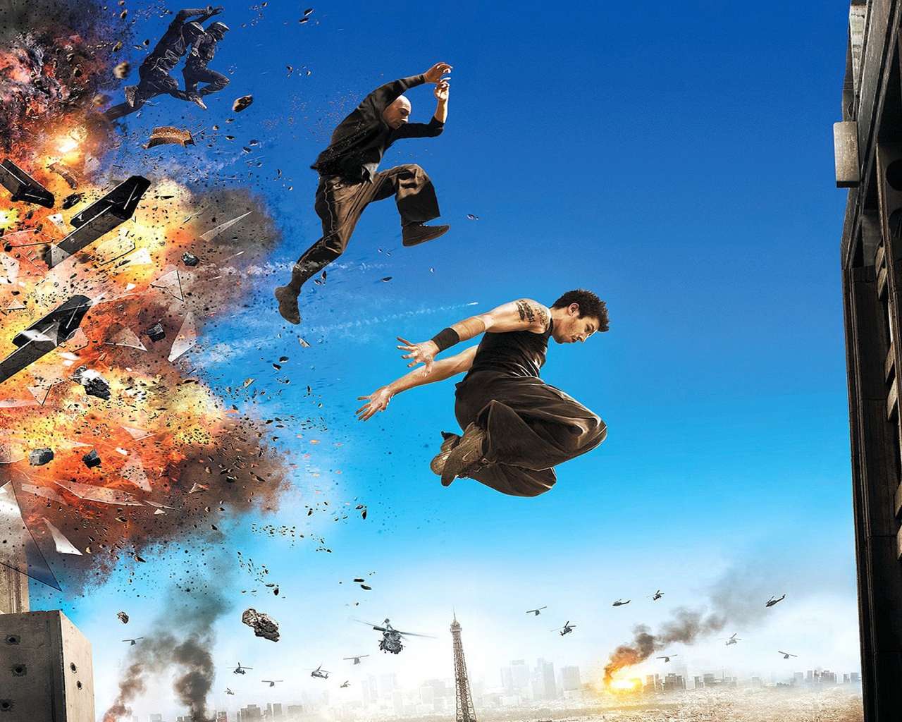 Спасение от взрыва паркур