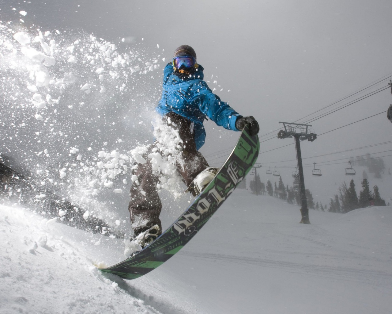 Зимний вид спорта сноуборд