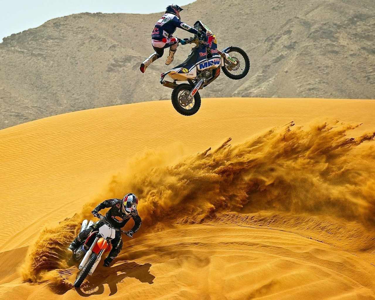 	   Motocross in the desert