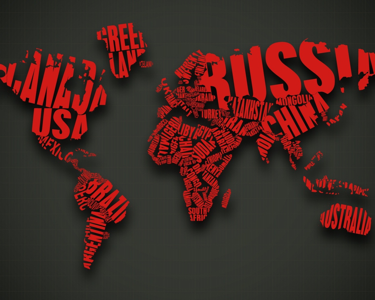 Стильная карта мира