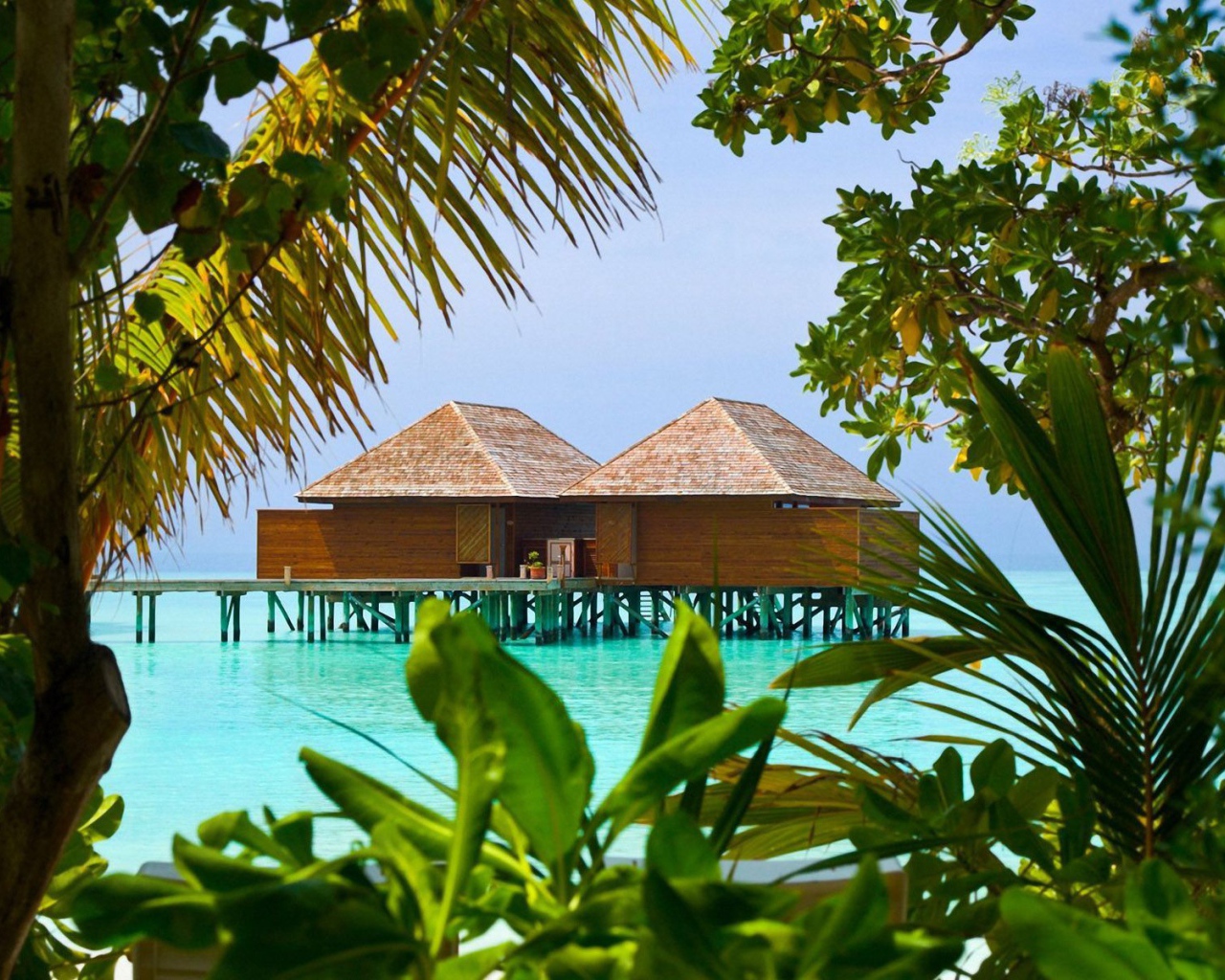 Дома на сваях на Бали