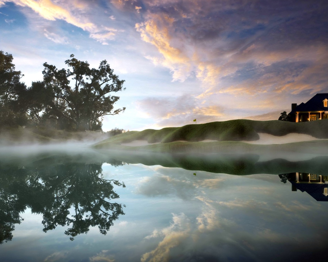 Утренний туман на Бали