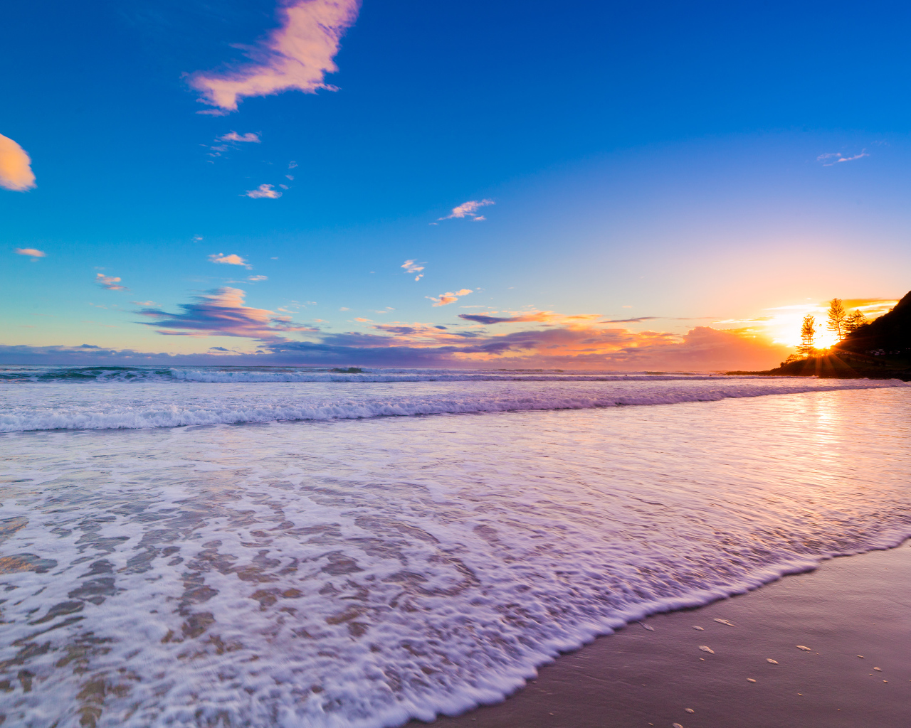 Красивый рассвет в Австралии