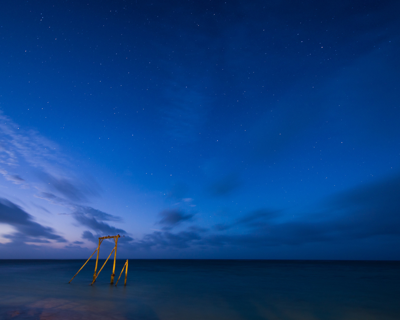 Звёздная ночь на берегу Австралии