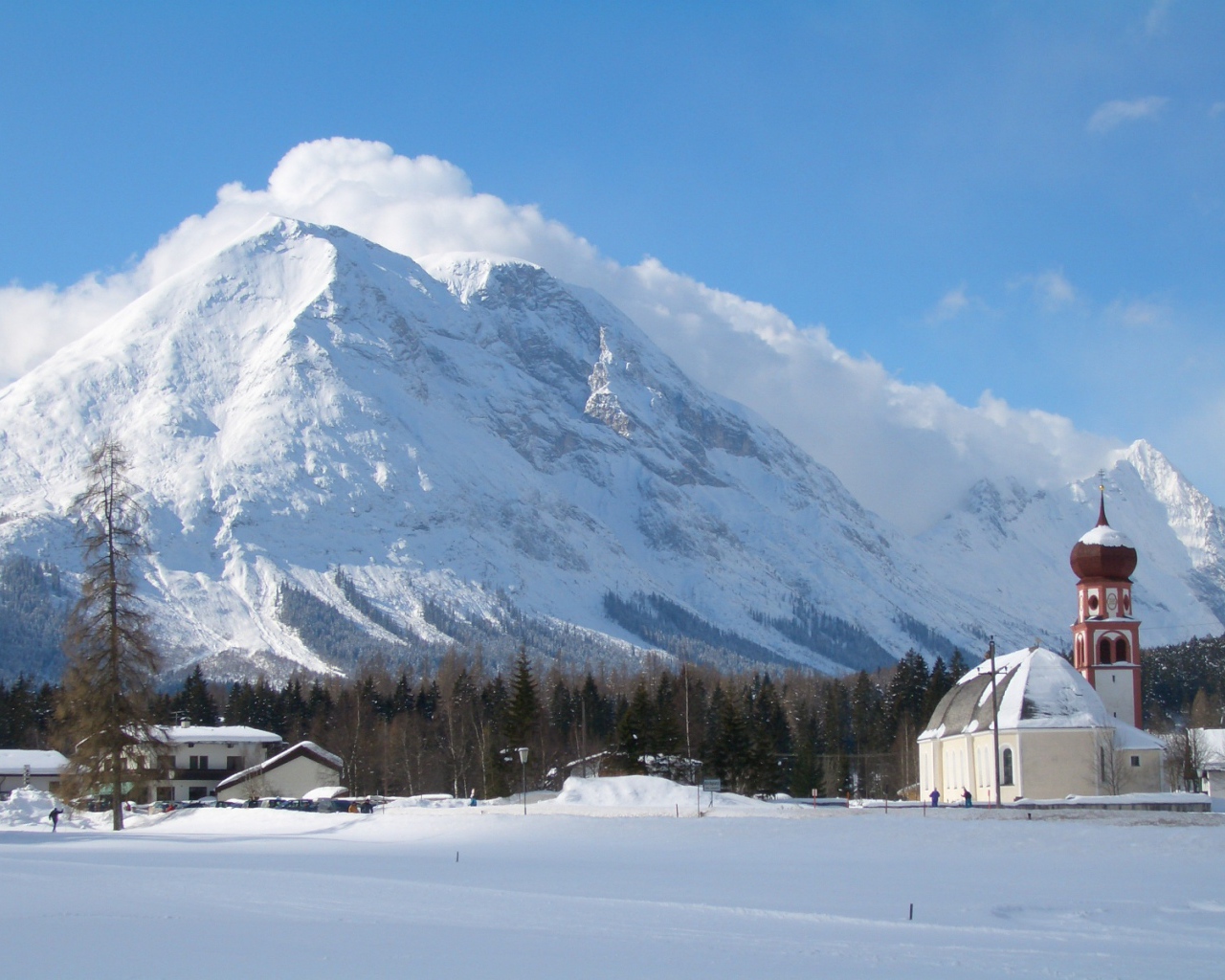 Альпы на курорте Зеефельд, Австрия