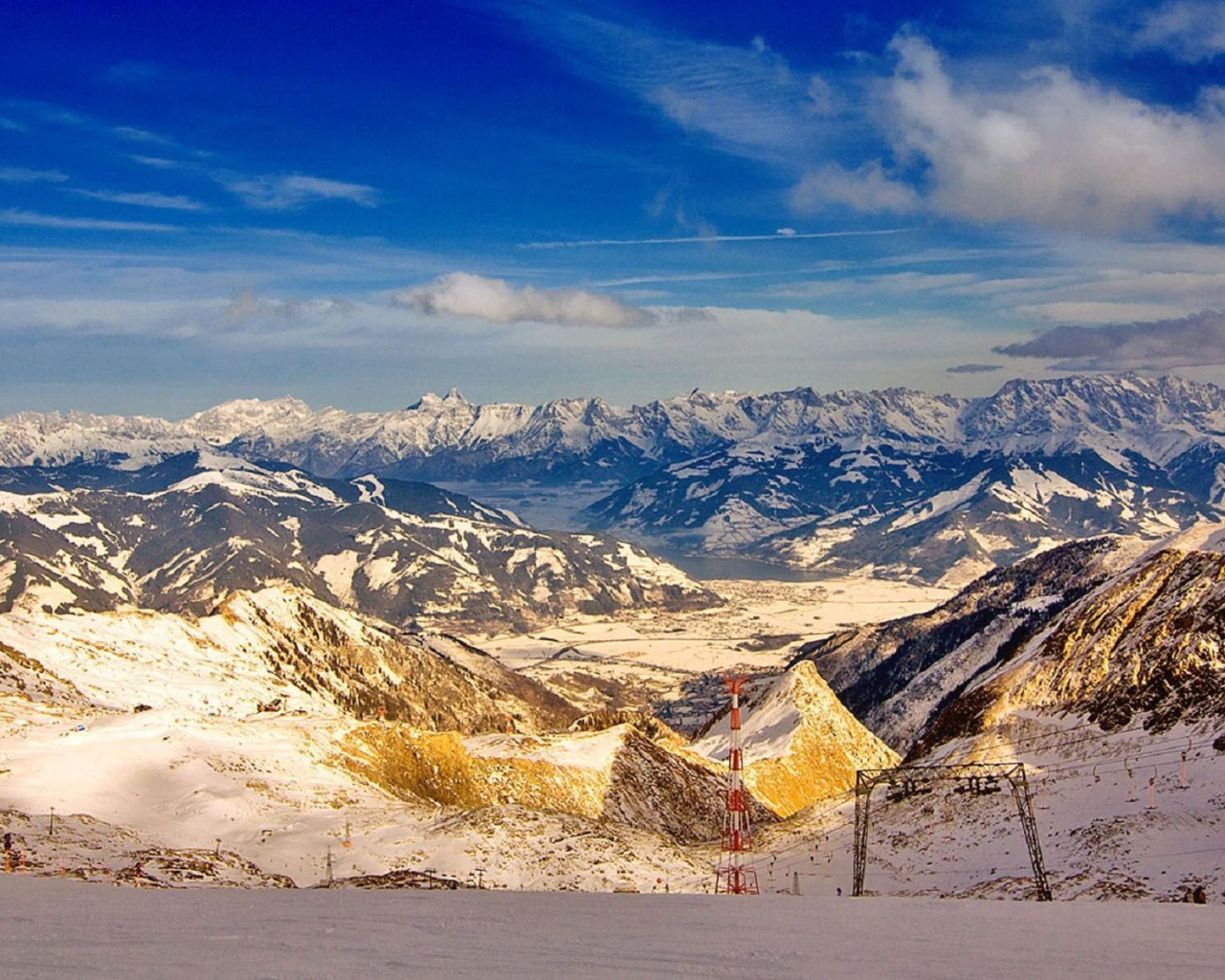 Альпы на курорте Цель-ам-Зее, Австрия