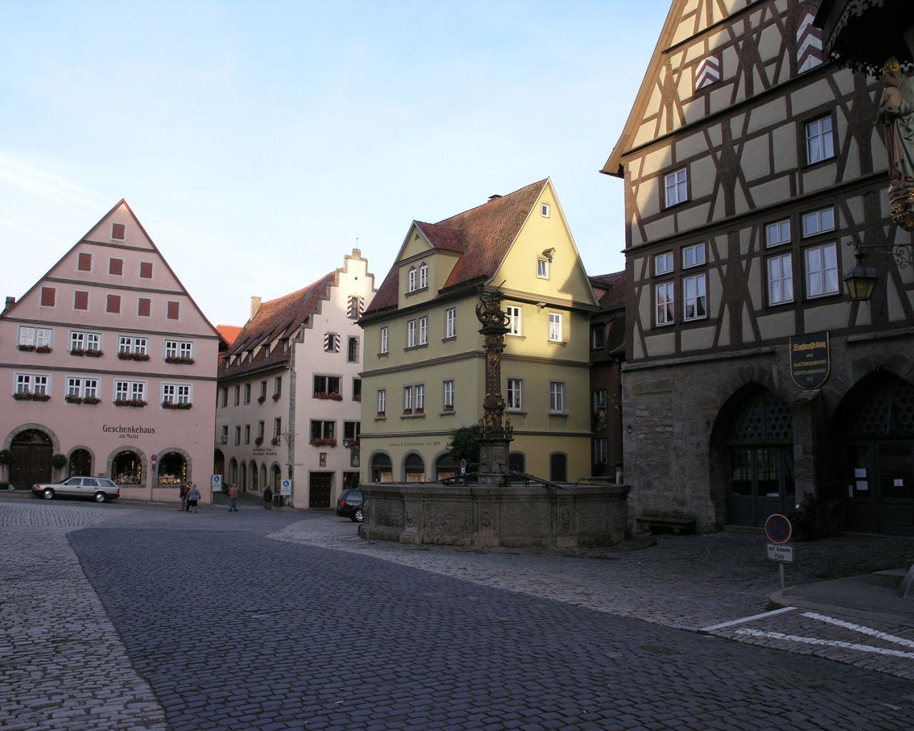 Площадь в городе  Зальцбург, Австрия