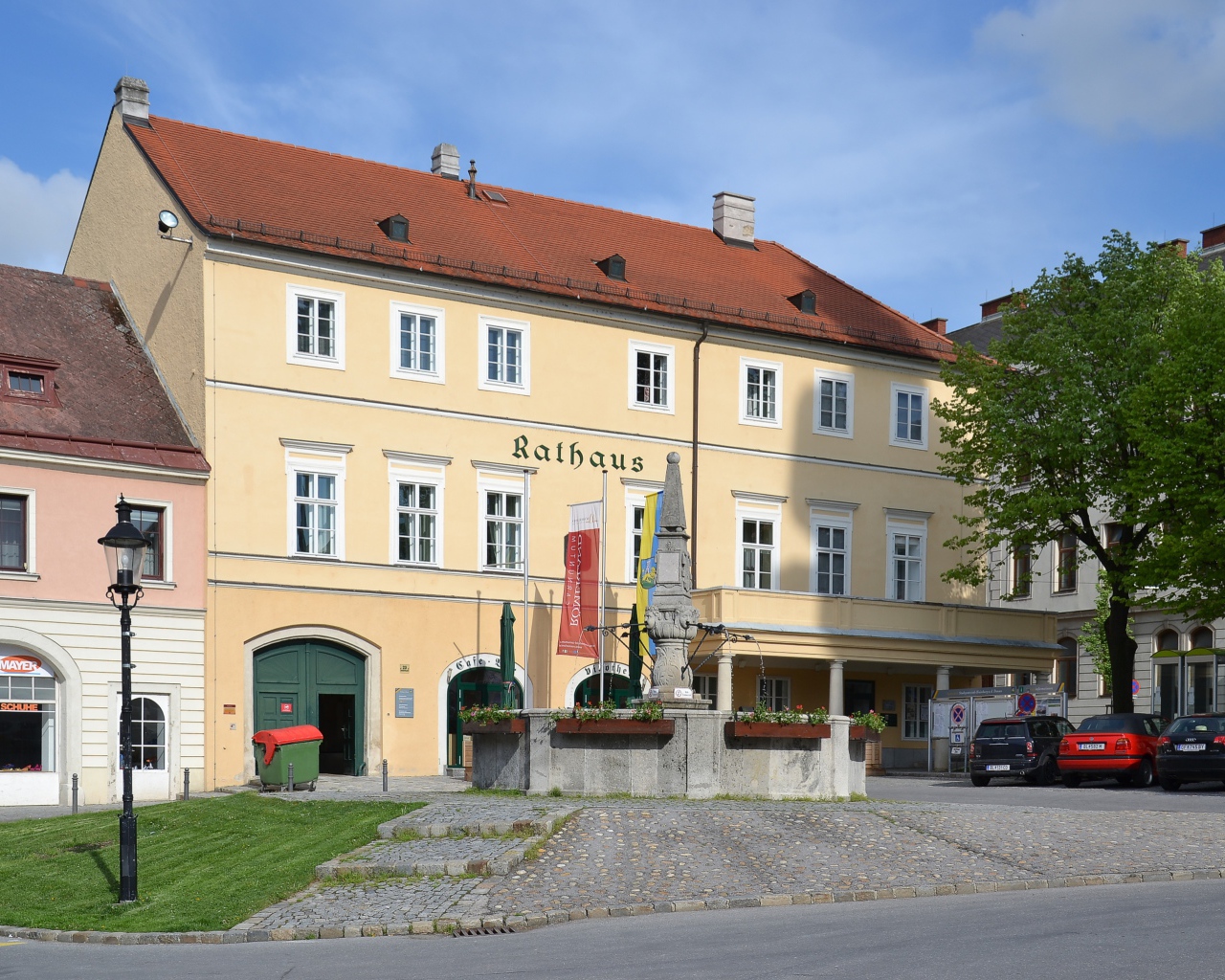 Кафе в городе Гайнберг, Австрия