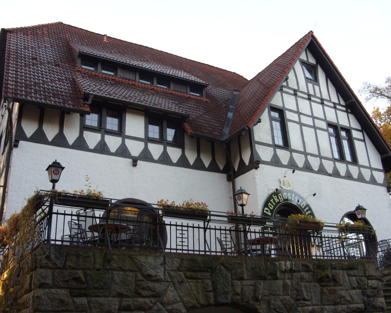 Кафе в городе Лэнгенфельд, Австрия