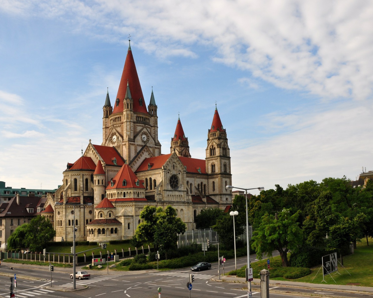 Собор в городе Вена, Австрия