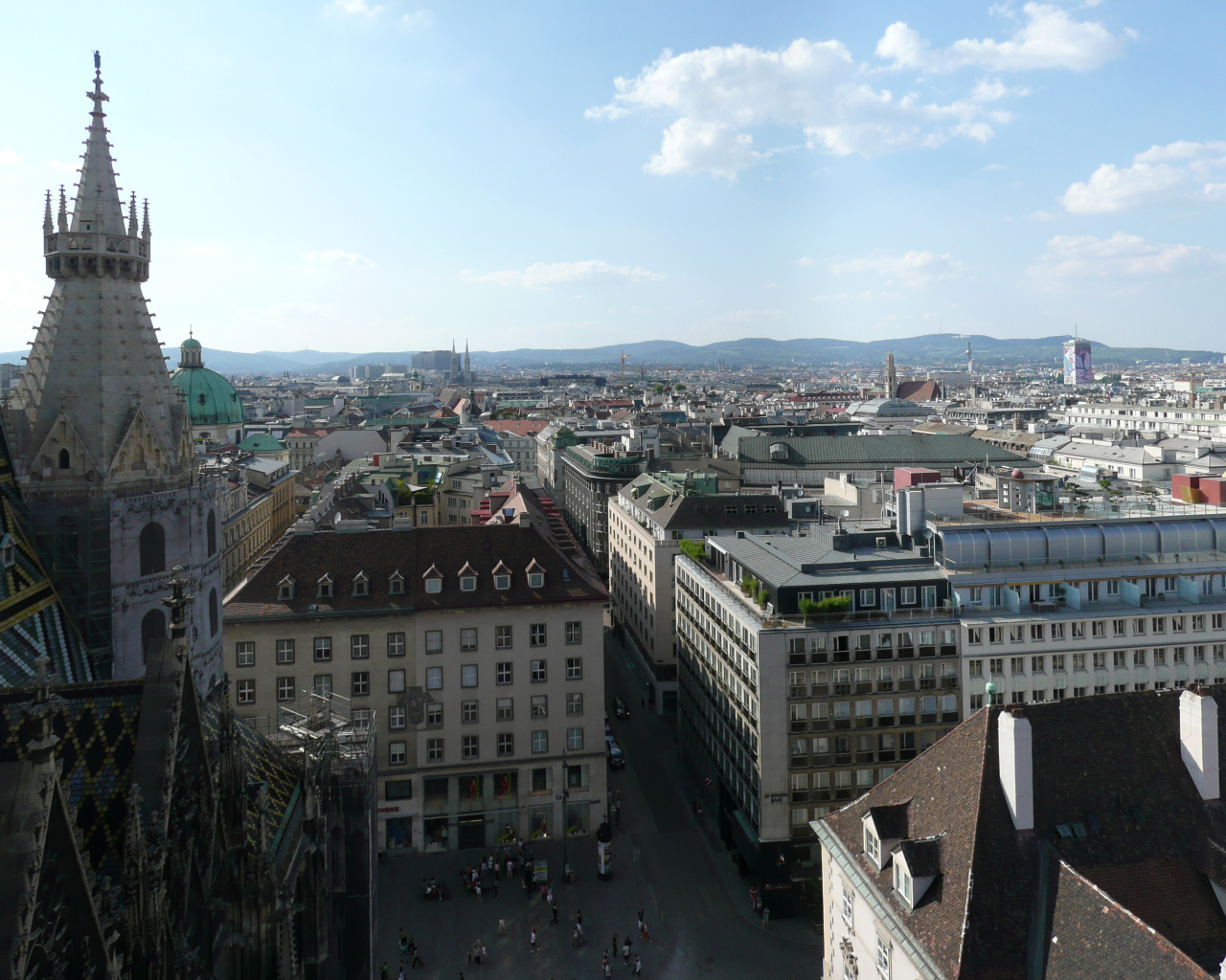 Городские улицы в городе Вена, Австрия
