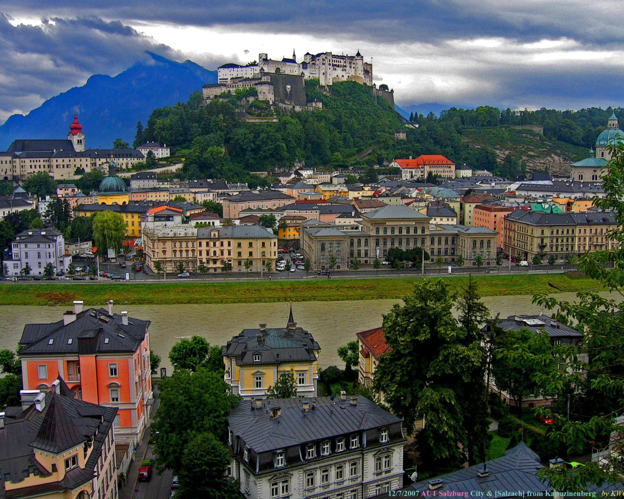 Крепость в городе  Зальцбург, Австрия
