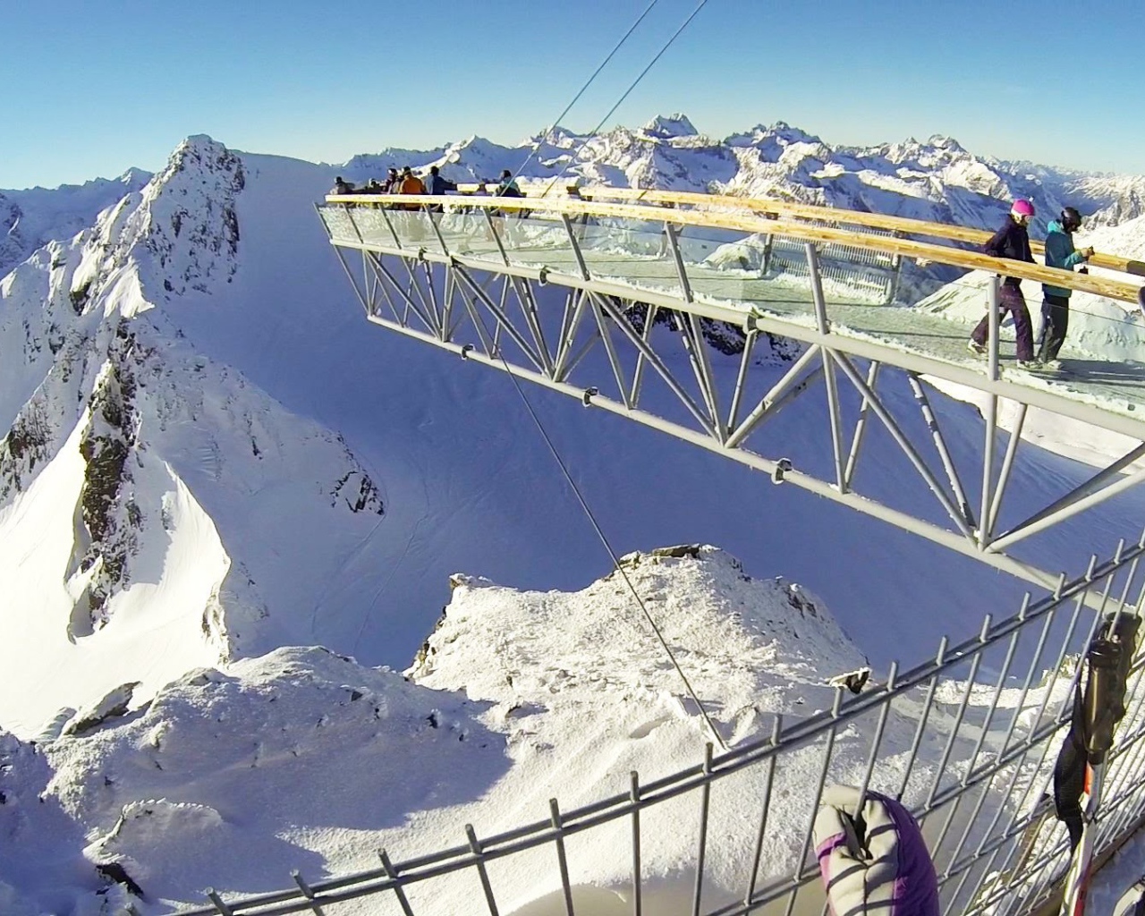 Ущелье на горнолыжном курорте Зёльден, Австрия