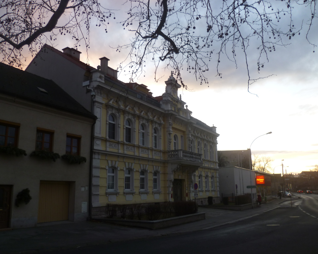 Старинное здание в городе Гайнберг, Австрия