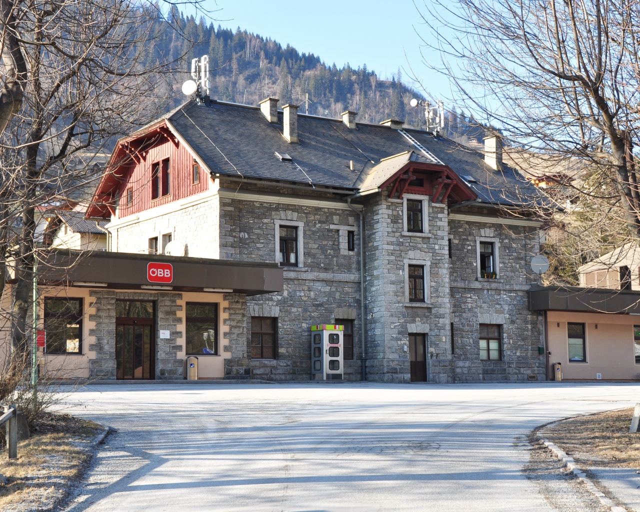 Старинное здание на курорте Бад Хофгастайн, Австрия