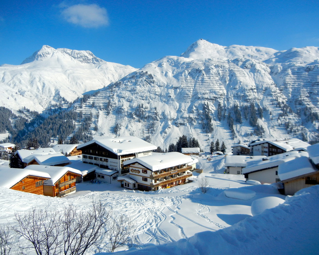 Гостиница на горнолыжном курорте Лех, Австрия