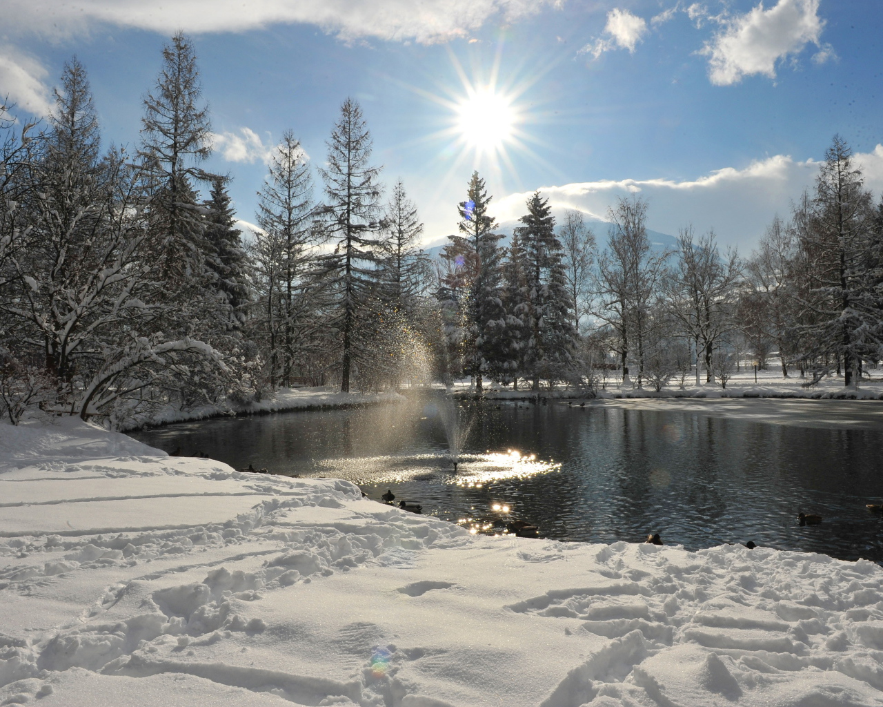 Озеро на курорте Бад Хофгастайн, Австрия