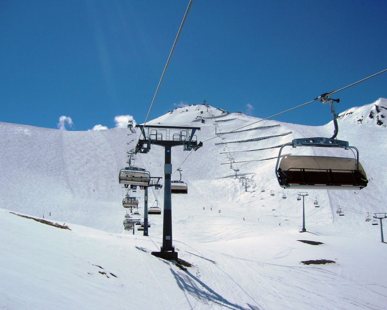 Подъемник на горнолыжном курорте Ишгль, Австрия