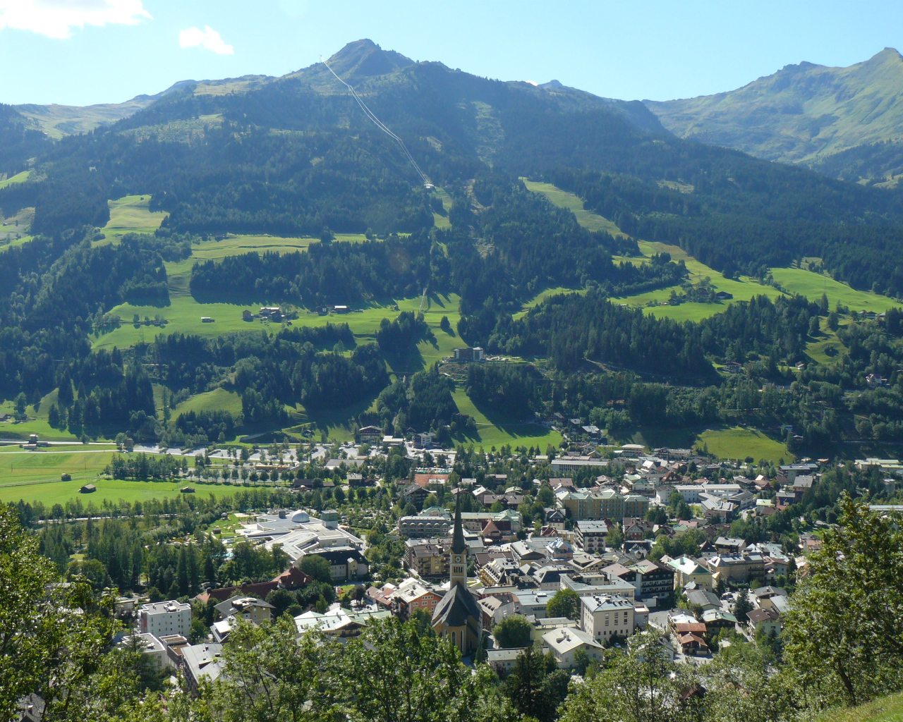 Панорама на курорте Бад Хофгастайн, Австрия