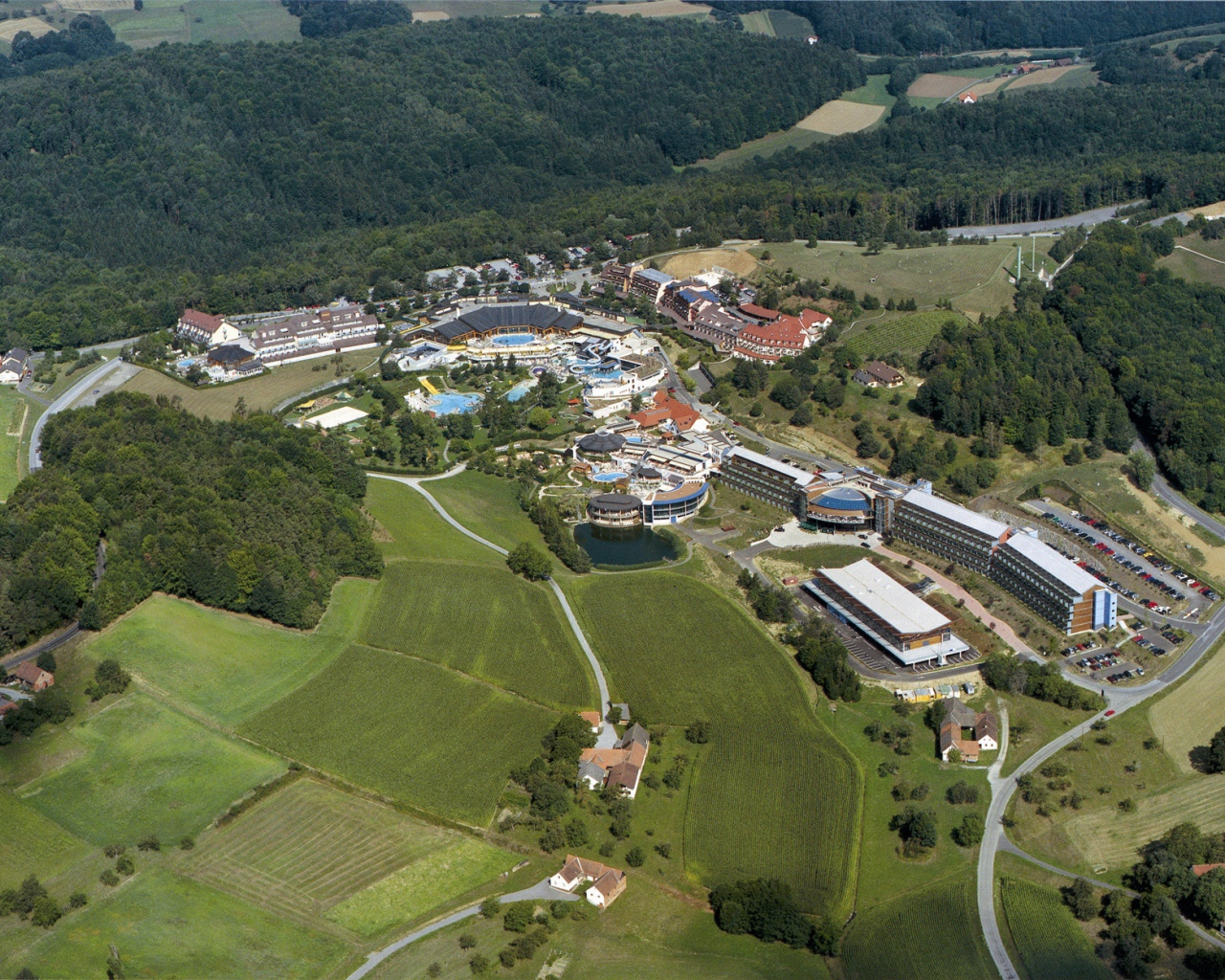 Панорама на курорте Бад Лойперсдорф, Австрия