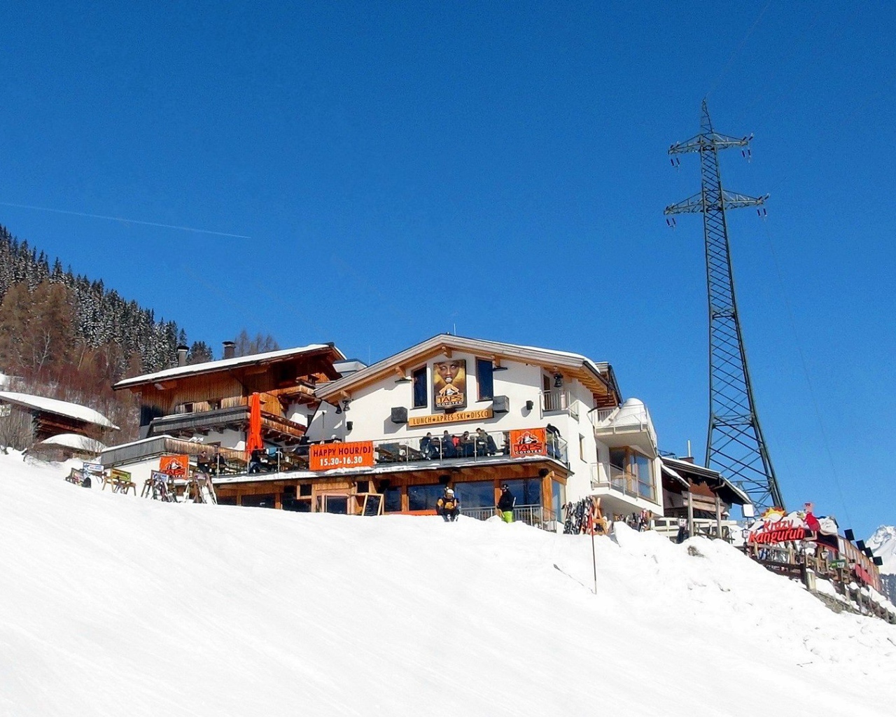 Ресторан на горнолыжном курорте Сант Антон, Австрия