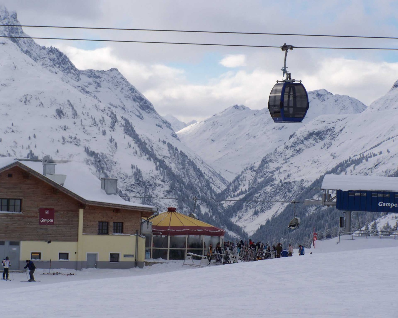 Лыжная база на горнолыжном курорте Сант Антон, Австрия