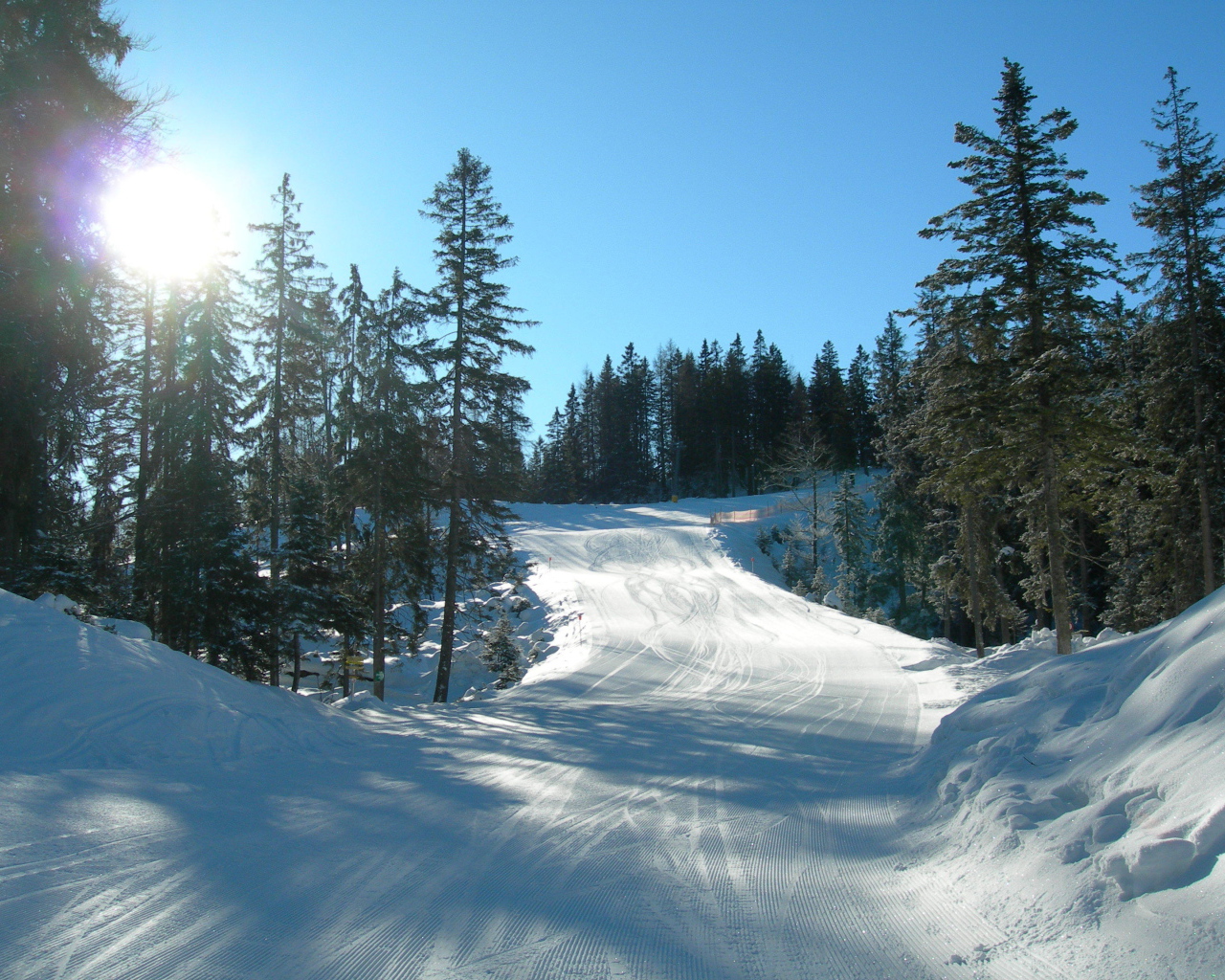 Лыжная трасса на курорте Зеефельд, Австрия