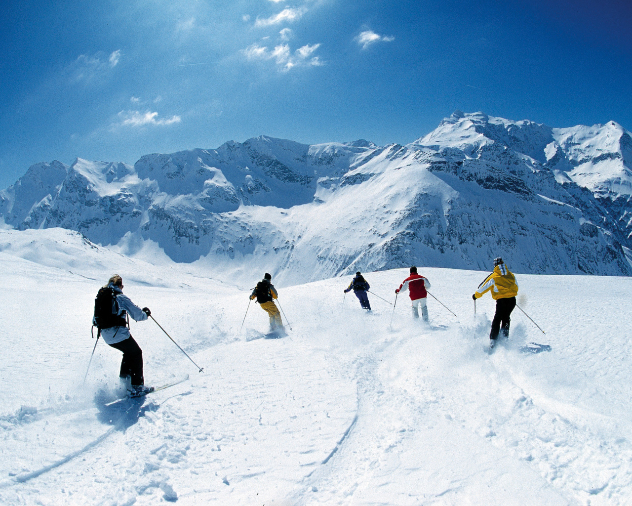 Катание на лыжах на курорте Бад Хофгастайн, Австрия
