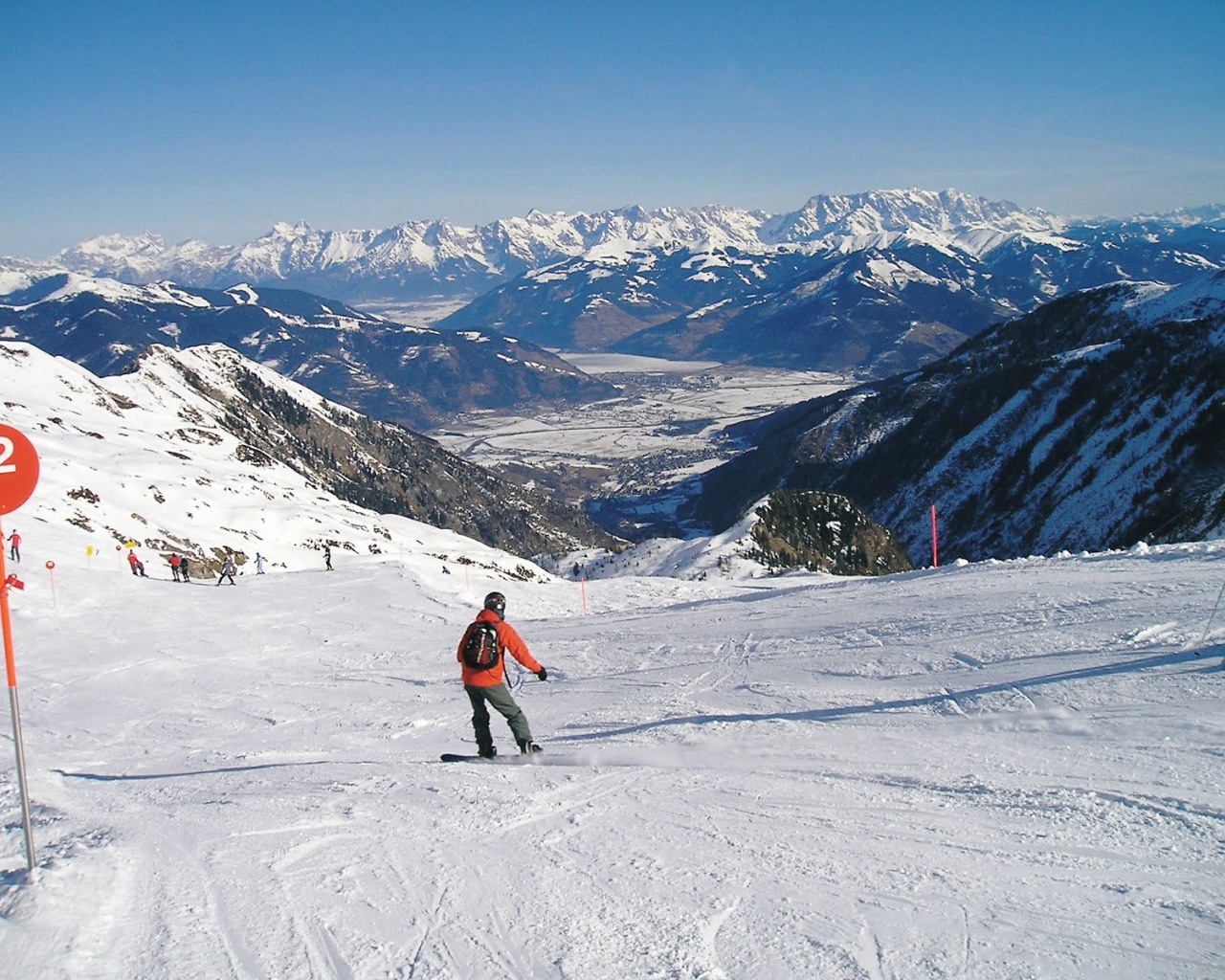 Катание на лыжах на курорте Цель-ам-Зее, Австрия