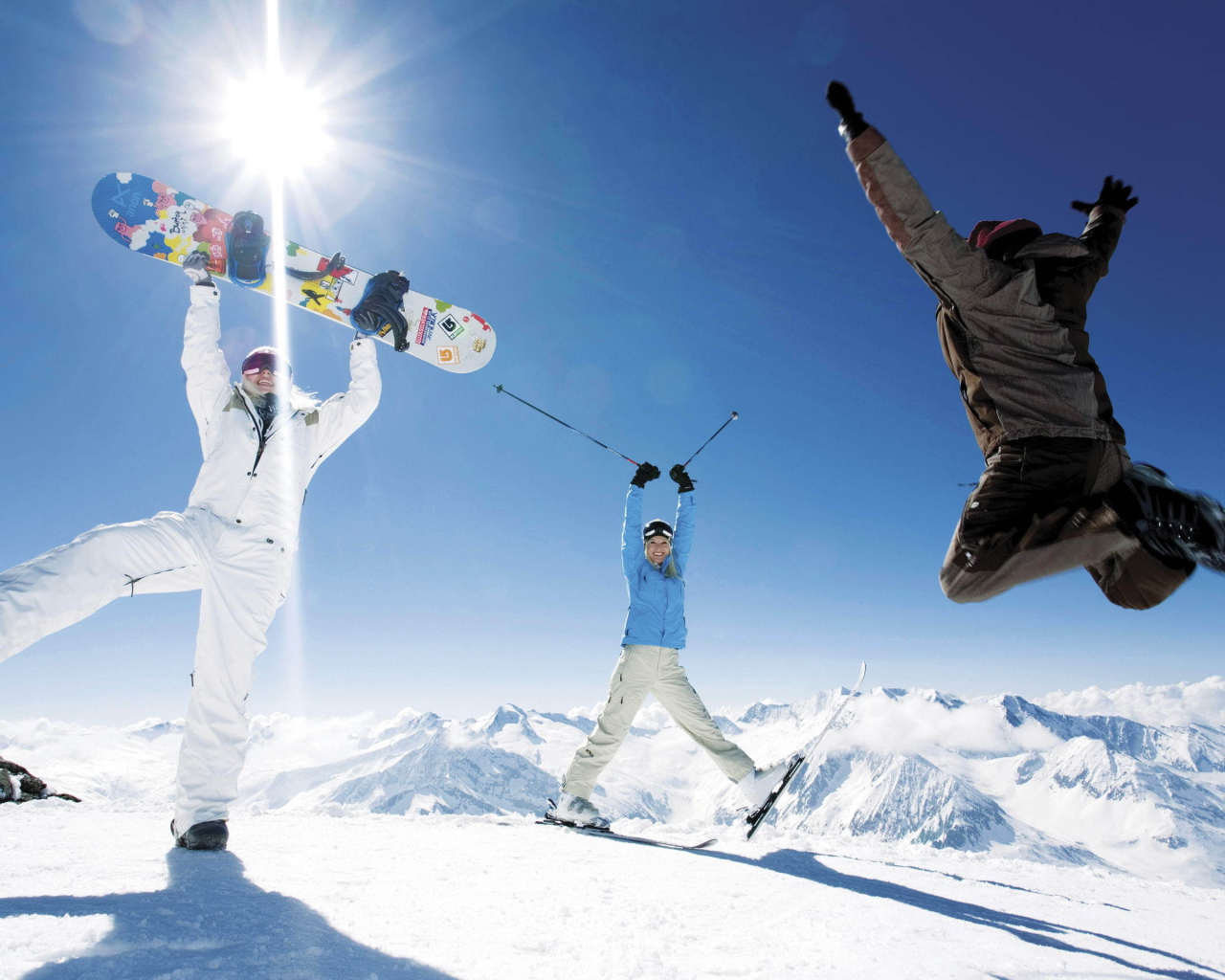 Сноубординг на горнолыжном курорте Майрхофен, Австрия