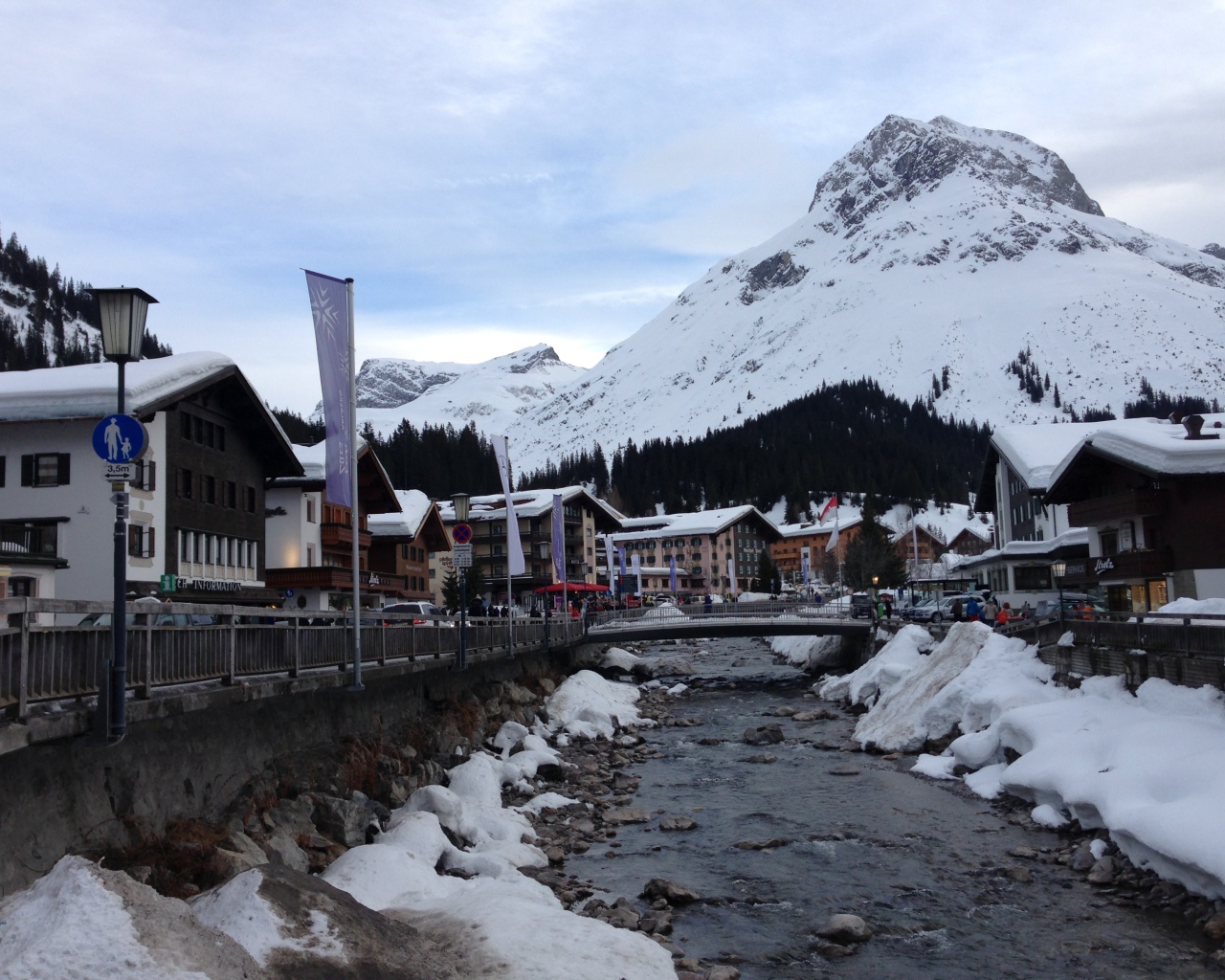 Городские дома на горнолыжном курорте Лех, Австрия