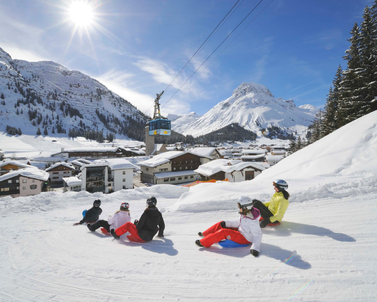 Зимний отдых на горнолыжном курорте Лех, Австрия