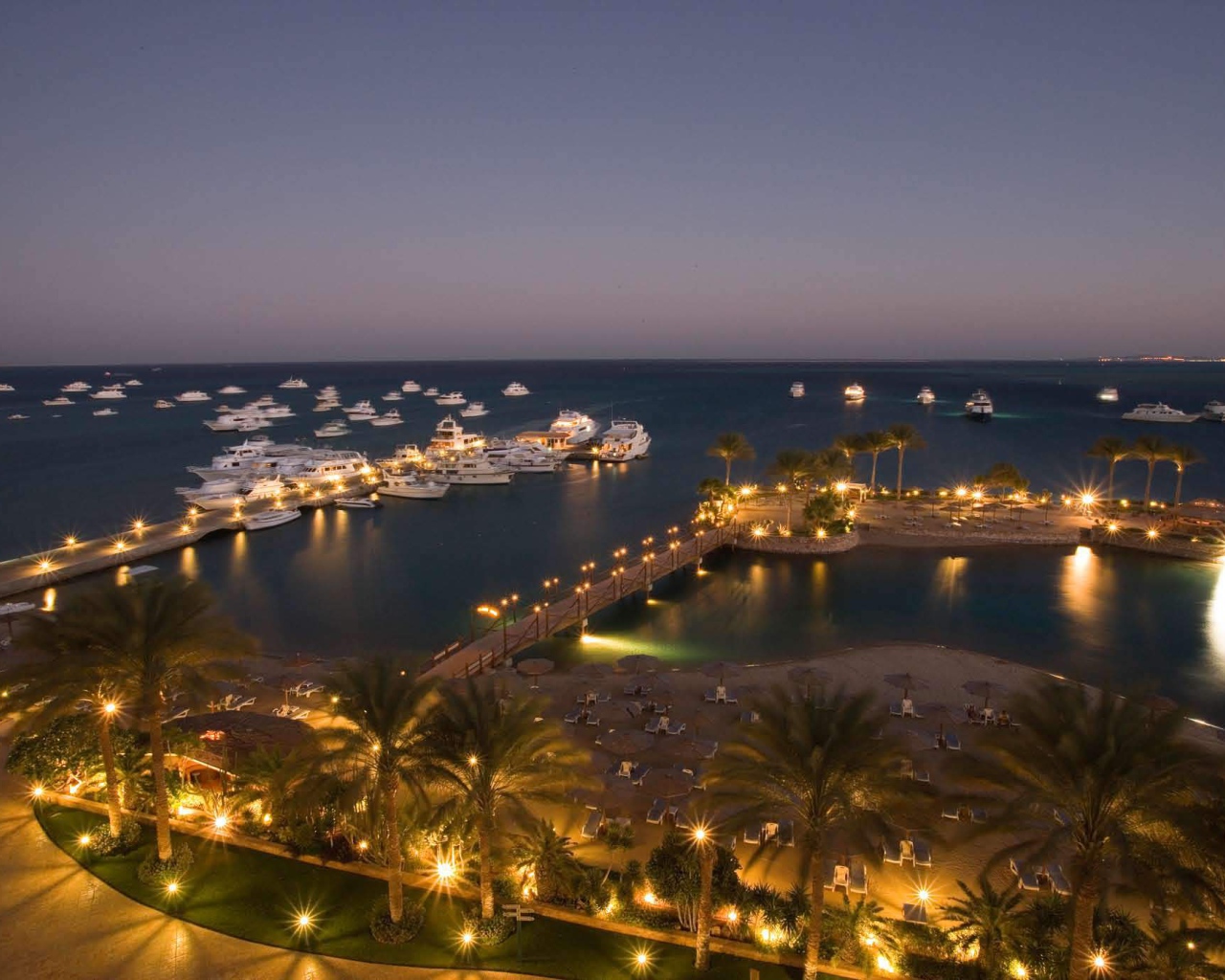 Порт на курорте Хургада, Египет